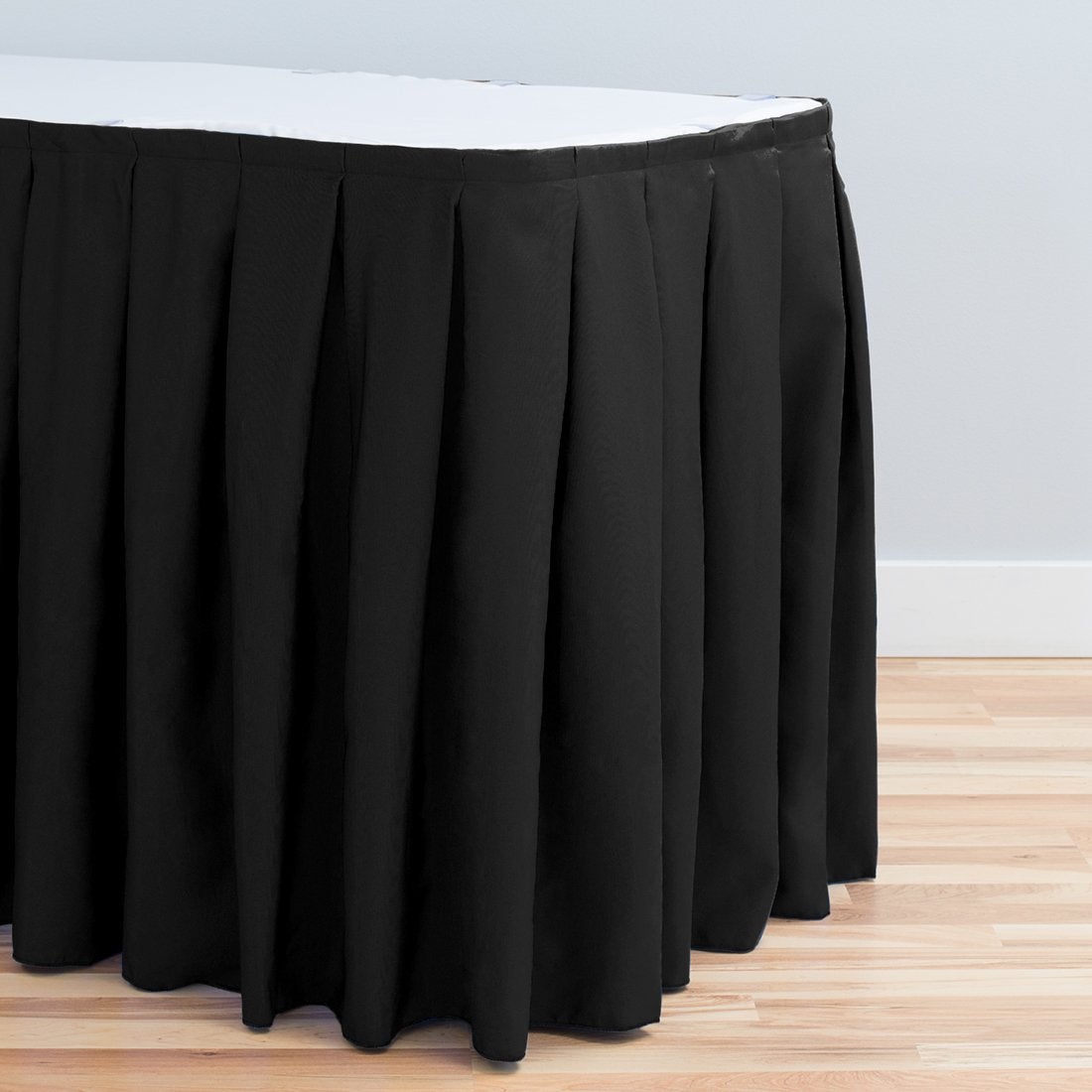 14 ft. Accordion Pleat Polyester Table Skirt (7 Colors)