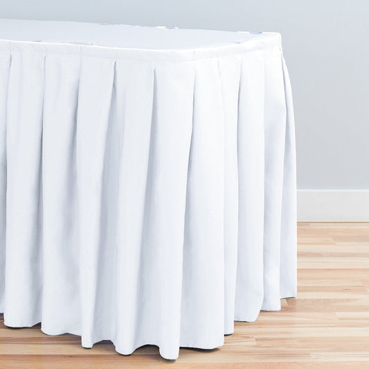 17 ft. Accordion Pleat Polyester Table Skirt (7 Colors)