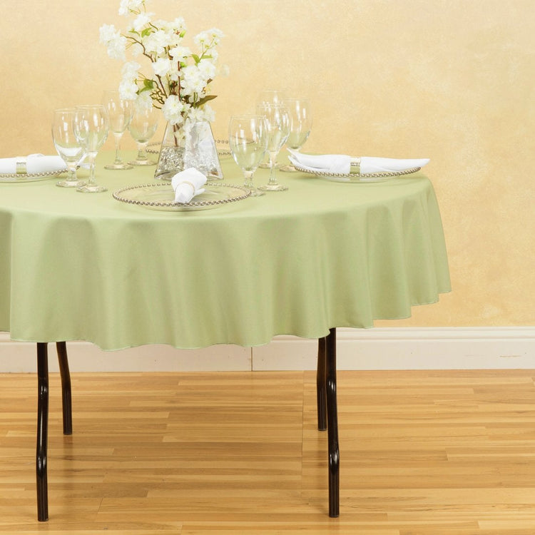 70 in. Round Polyester Tablecloth Reseda