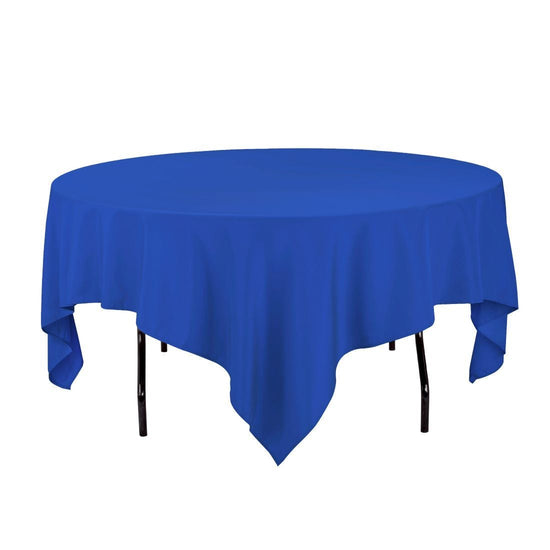 85 in. Square Polyester Tablecloth Royal Blue