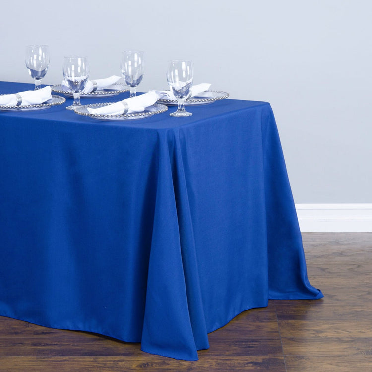90 X 132 in. Rectangular Polyester Tablecloth (17 Colors)