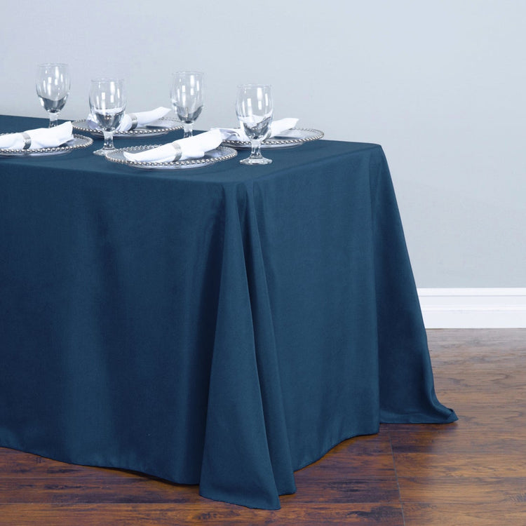 90 X 132 in. Rectangular Polyester Tablecloth (15 Colors)