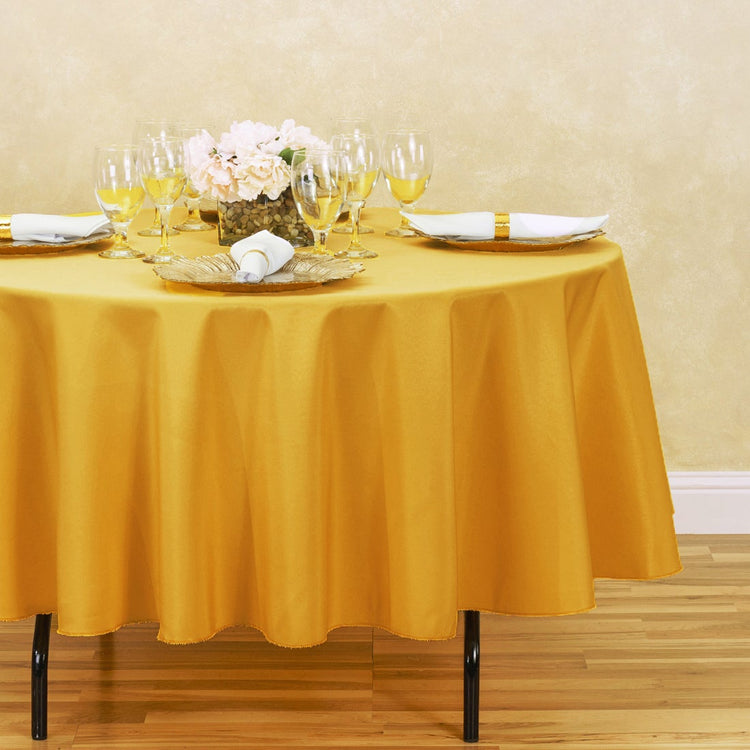 90 in. Round Polyester Tablecloth (16 Colors)