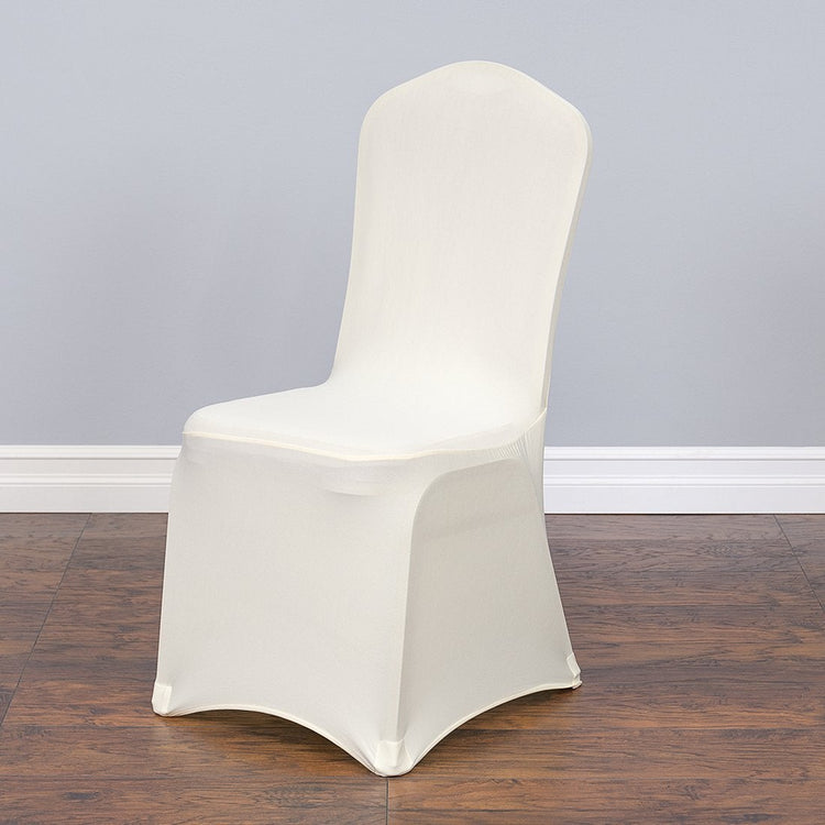 Stretch Banquet Chair Cover Ivory