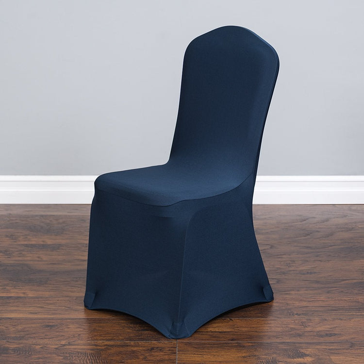 Stretch Banquet Chair Cover Navy Blue