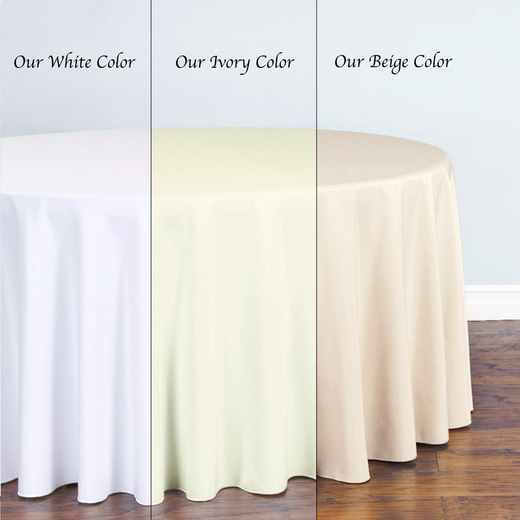 90 X 156 in. Rectangular Polyester Tablecloth (15 Colors)