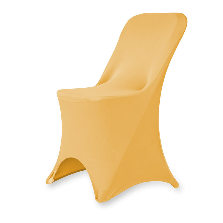 Stretch Folding Chair Cover Gold