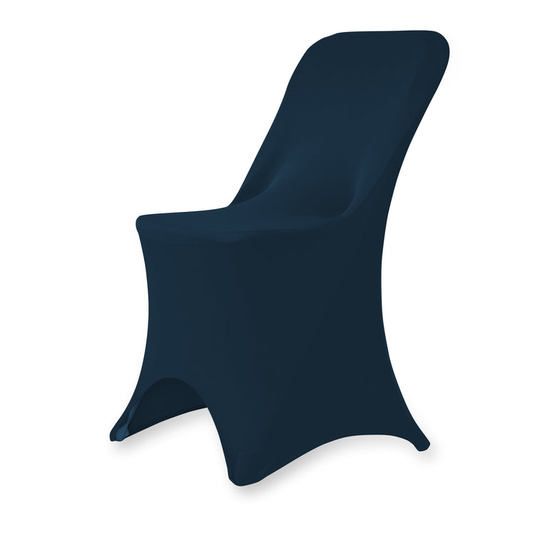 Stretch Folding Chair Cover Navy Blue