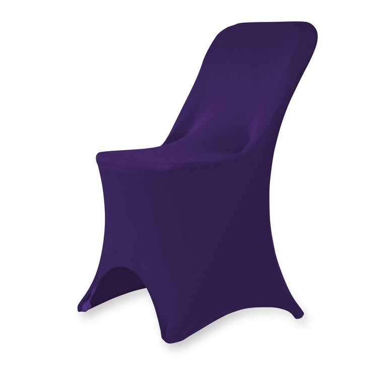 Stretch Folding Chair Cover Purple