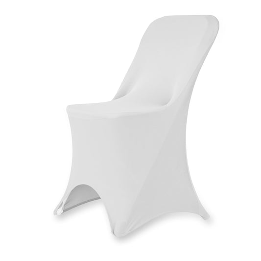 Stretch Folding Chair Cover White